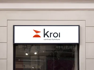kroi contract furniture branding design graphic design logo typography vector