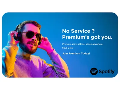 Spotify Banner Ad branding clean design graphic design illustration logo redesign spotify