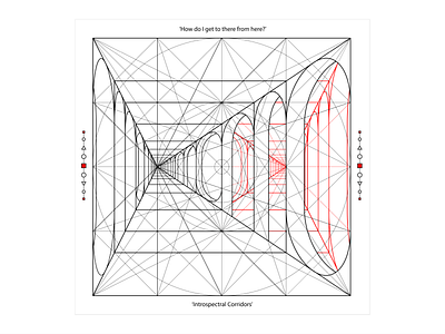 Introspectral Corridors (Light) abstract adobe album art art design geometric graphic design illustrator