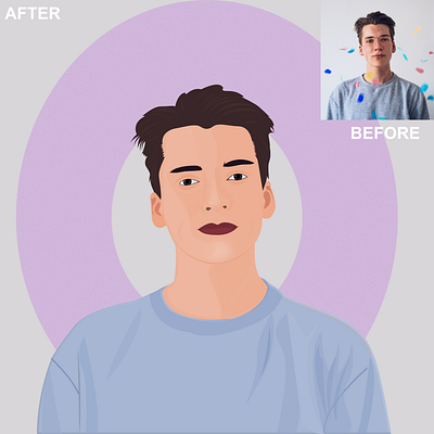 vector potrait cartoon graphic design illustration vector vectorpotrait