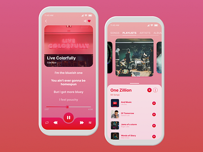 Music App UI design graphic design illustration mobile app mobile design mobile ui ui uidesign uiux uiuxdesign user interface ux design web design