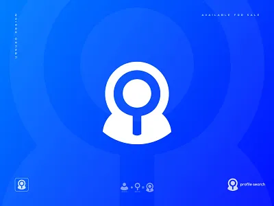 Profile Search logo | Modern logo abstract brand identity creative logo design flat logo human icon logo logo design magnifier minimal logo modern logo people profile logo search icon symbol user