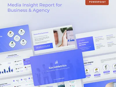 SocioMetrics - Social Media Insight Report analytics branding dashboard mediareport report web design website