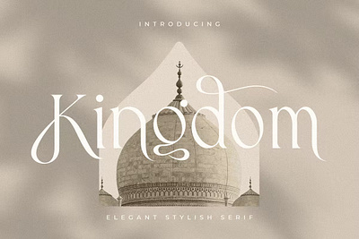 Free Kingdom - Elegant Stylish Serif Font calligraphy display font display typeface elegant font font font awesome font family fonts handwritten lettering sans serif sans serif font script serif font stylish stylish font type typedesign typeface vintage font