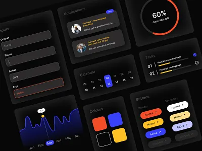 Project Management IU Kit clean design consept design graphic design inspiration makeevaflchallenge makeevaflchallenge3 minimalistic design project management iu kit site ui ui kit web design