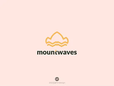 mountwaves logo apparel branding graphic design vector