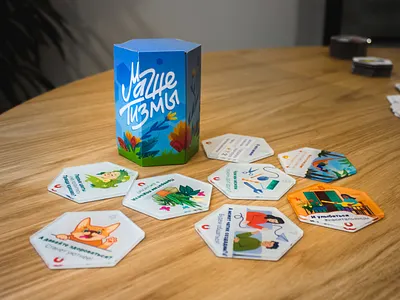 Illustrated packaging and magnets board game graphic design illustration magnet packaging