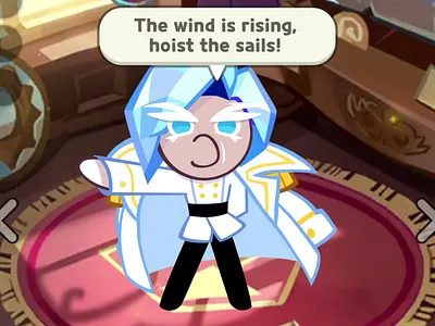 Captain Ice Cookie Animation 2d 2d animation ae after effects animation captain ice cookie cookie run cookie run kingdom flat game character gif illustration loop