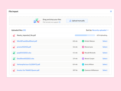 Salesforce file import apollo asets library asset library assets file import file library file list file upload grid grid view hubspot import library list list view outreach salesforce salesforce import upload upload assets