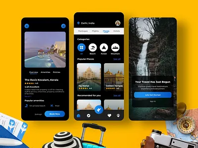 Travel & Tour App 3d animation app branding design graphic design illustration logo motion graphics tour tourism touristpackages travel typography ui ux vacationpackages vector