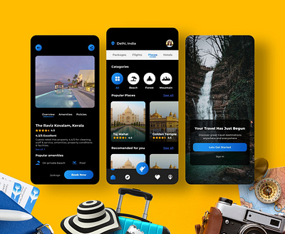 Travel & Tour App 3d animation app branding design graphic design illustration logo motion graphics tour tourism touristpackages travel typography ui ux vacationpackages vector