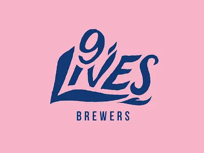 9 Lives Brewers alcohol branding beer branding brand creation branding craft beer logo custom typography design graphic design hand crafted hand lettering illustration logo vector
