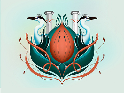 imagination dailyposter graphic design illustration poster procreate symmetric art symmetry
