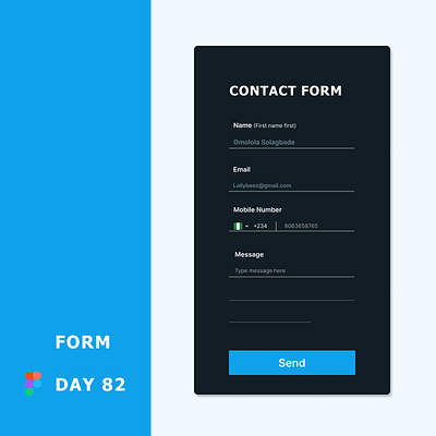 Daily UI day 082. Form app dailyui design ui