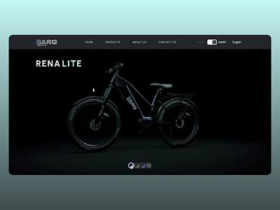 EV mobility 3d vehicle showcase 3d animation bikes clean ui cycles dark ui electric ev landing page marketing website scooters vechile vehicle website