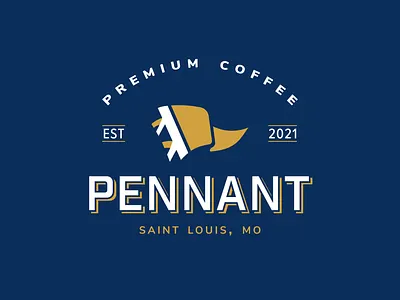 Pennant Coffee branding coffee design logo typography
