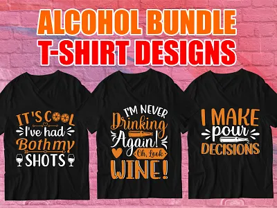 Alcohol T Shirt Design 3d animation graphic design logo merch by amazon motion graphics