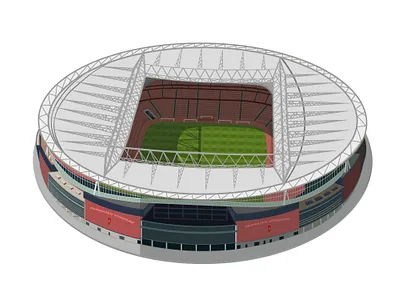 Emirates stadium image to realistic vector illustration for NFT abstract design flat graphic design illustration image to vector minimal print vector vector art