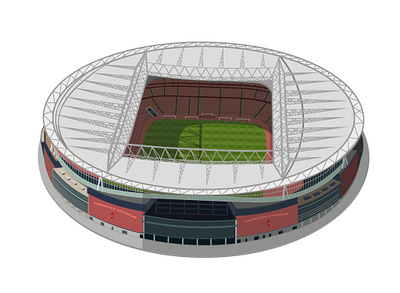 Emirates stadium image to realistic vector illustration for NFT abstract design flat graphic design illustration image to vector minimal print vector vector art