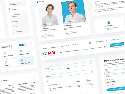 UI components design (light theme) components forms kit makeevaflchallenge makeevaflchallenge4 medical menu search ui