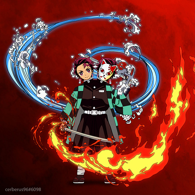 Demon Slayer Tanjiro Kamado NFT Illustration antonym nft demon slayer design illustration jellypiish nft nft illustration tanjiro tanjiro kamado vector