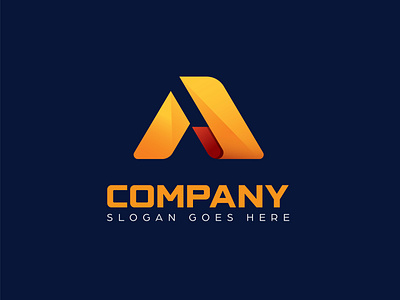 AD abstract logo mark. branding creative design icon illustration lettering logo minimal