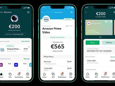 Billout app branding design graphic design logo ui ux