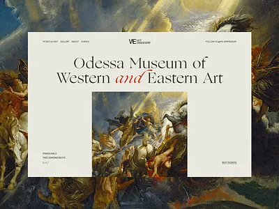 Art Museum website art art museum graphic design history museum ui uxui web web design website
