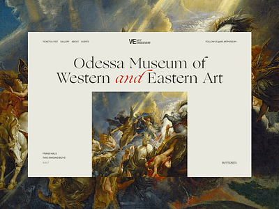 Art Museum website art art museum graphic design history museum ui uxui web web design website