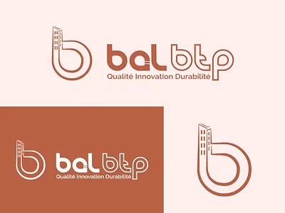 Logo for BAL BTP adobe illustrator brand identity clean company construction construction company construction company logo design graphic design illustration logo logo design minimal modern professional real estate real estate logo simple unique