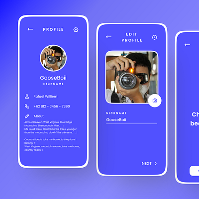 Daily UI #6 - User Profile Page app branding design graphic design illustration logo typography ui ux vector