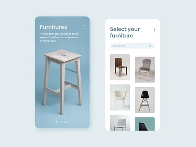 Online furniture store design app design furniture graphic design illustration onlineshopping ui