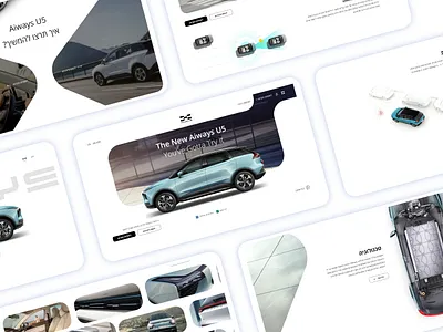 aiways car aiways car configurator car webdesign car website ui ux web site design
