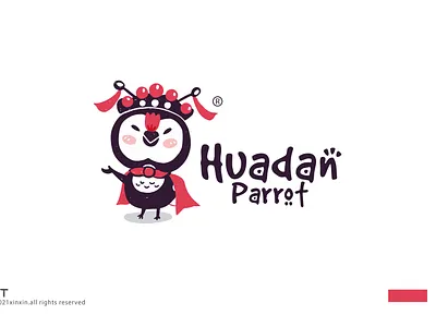 cartoon logo Parrot branding design icon illustration ip logo vector 动物 卡通