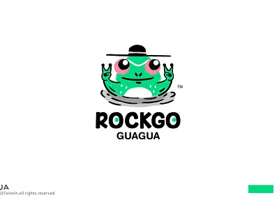 cartoon logo frog branding design icon illustration ip logo vector 动物 卡通