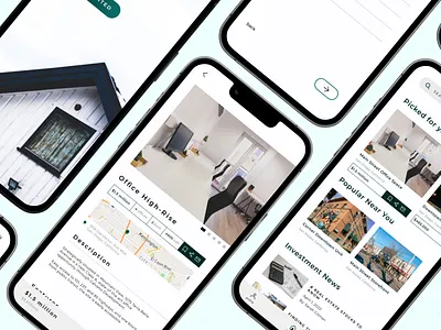 Perfect Properties Concept App app branding design figma investment property real estate ui ux