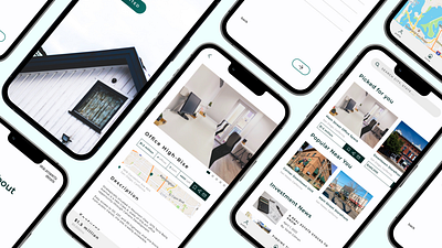 Perfect Properties Concept App app branding design figma investment property real estate ui ux