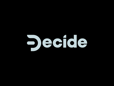 Decide Logo Reveal adtech after effects animation branding illustrator logo logo reveal morphing motion motion design shapes vector