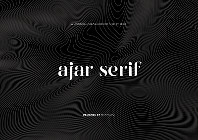 Ajar Serif graphic design type design typography