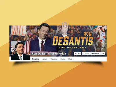 Ron DeSantis for President american branding election patriotic political political logo politics