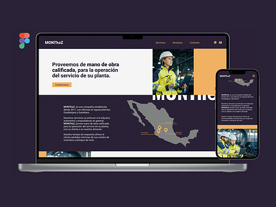 Montǝz Landing Page branding figma ui webdesign