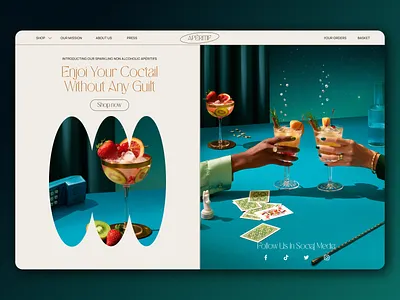 Hero section design for beverage 3d adobe animation branding design figma graphic design hero section illustration landing page logo motion graphics ui ux web website