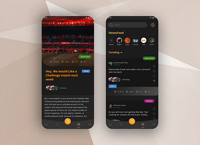 Social Events App app design app ui beautiful app designs branding community event events app social events social media app social media app design ui uiux