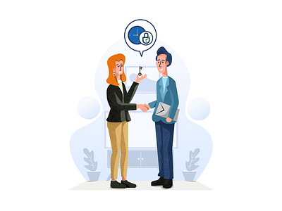 Quick and secure transaction design flatdesign graphic design illustration vector