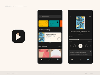 ✦ Daily UI | 005 ✦ App Icon app icon atgarden audiobook app book app branding dailyui dailyui 005 design figma icon interface logo ui