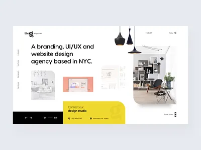 The G - Design Studio web site design branding design ui ui design ux design web design webdesign