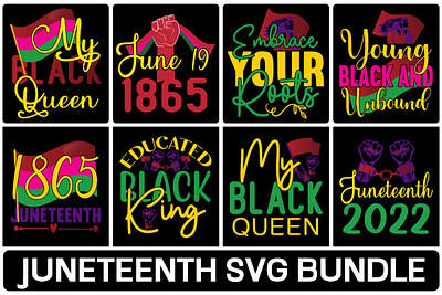 JUNETEENTH SVG BUNDLE 3d animation graphic design logo motion graphics ui