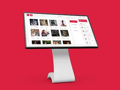 Shopping Mall 3D Way-finding system UI design 3d design kiosk mall ui ux