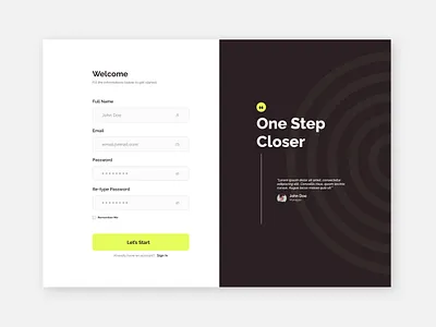 Daily UI - Sign Up Page dailyui design illustration minimal ui ui design uiux ux ux design