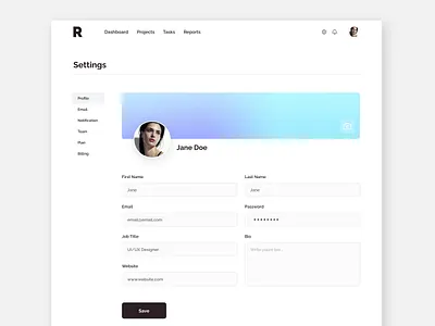 Daily UI - Settings Page dailyui dashboard design illustration minimal settings ui ui design uiux ux ux design